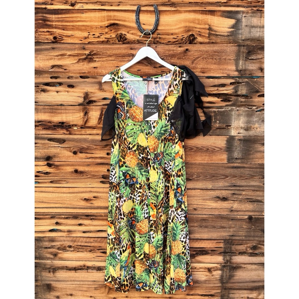 ATTITUDES BY RENEE | NWT Tropical Jungle Dress MP